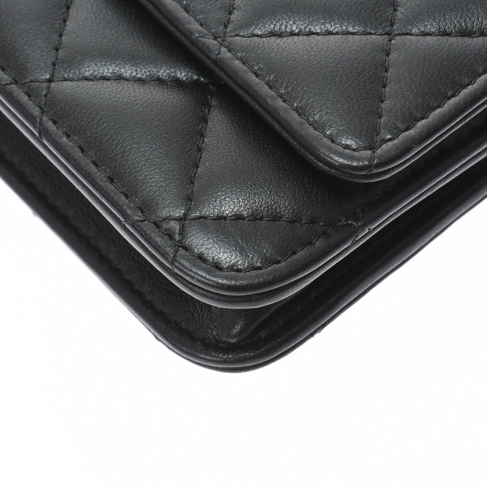 Chanel Chain Black/Gold Hardware Lambskin Women's Shoulder Bag - Picture 6 of 12